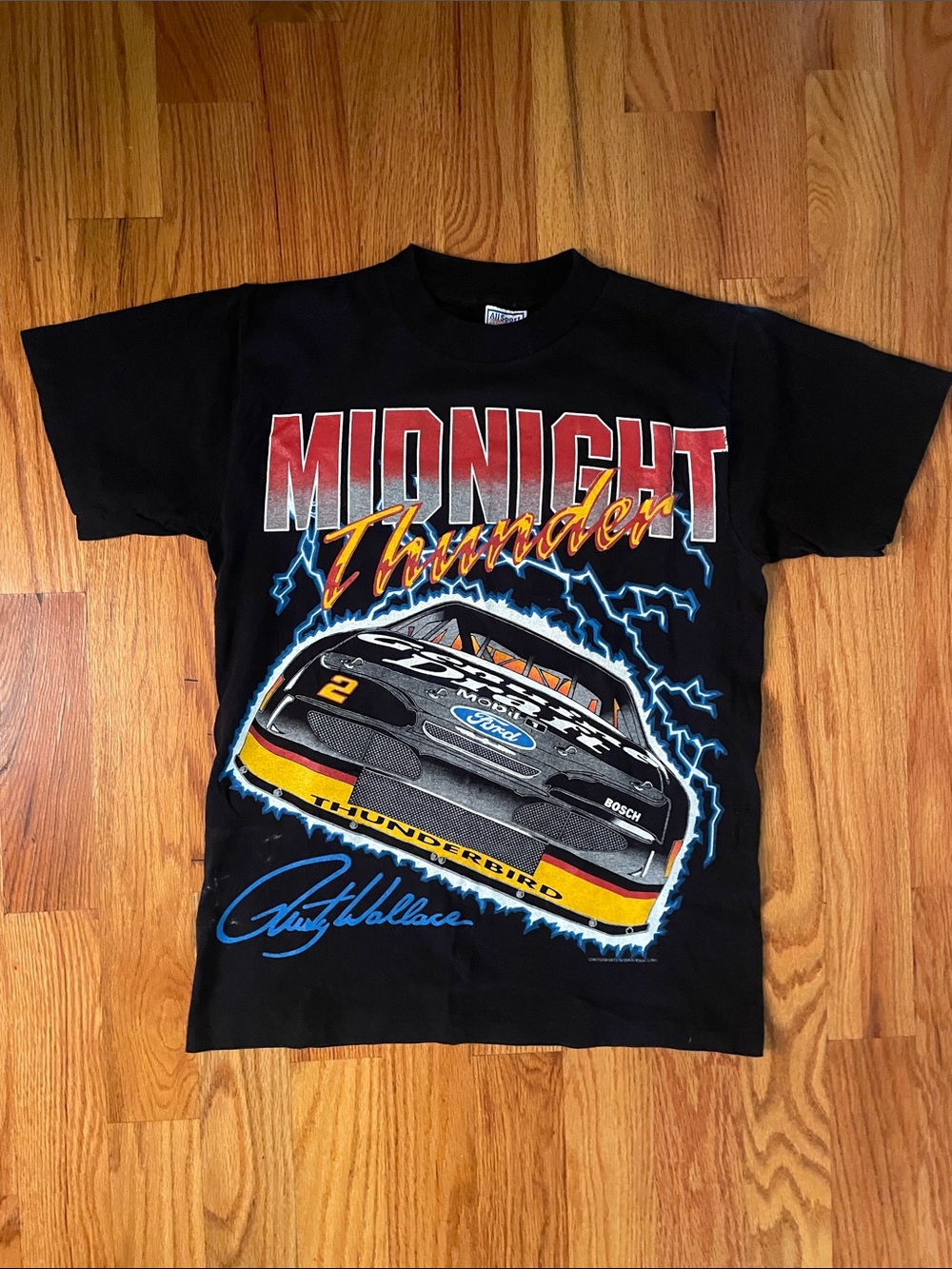 Midnight Thunder Graphic Kids T-Shirt - Black